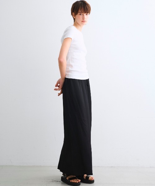 three dots（スリードッツ）の「オーガニックコットン アレックス（Tシャツ/カットソー・レディース・オリーブ/ピンク系その他/ホワイト系その他/ベージュ系その他・SMALL/MEDIUM）」の10枚目の写真