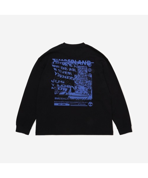 Timberland(ティンバーランド)の「メンズ 長袖 グラフィック Tシャツ(Tシャツ/カットソー・メンズ・ブラック・LARGE/MEDIUM/SMALL/X-SMALL/XXX-LARGE/X-LARGE)」の2枚目の写真