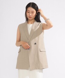 「Demi-Luxe BEAMS」 ベスト 38 ベージュ レディース BEAMS WOMEN｜ビームスウィメンのベスト（ベージュ系）通販
