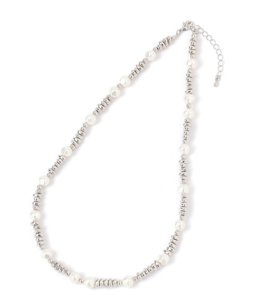 GLOBAL WORK(グローバルワーク)の「シルバーカラー変形ネックレス/493342(ネックレス・レディース・シルバー/シルバー系その他2・ONE SIZE)」の3枚目の写真