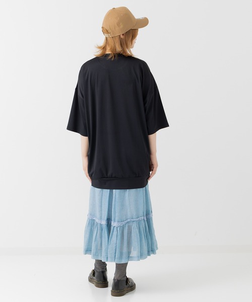 JAM & LINK(ジャムアンドリンク)の「【リンクコーデ】 抗ピリング加工 ワイド半袖Tシャツ(Tシャツ/カットソー・メンズ・ネイビー/ブラック/ホワイト/パープル/チャコールグレー/ミント/クリーム・M/L)」の22枚目の写真