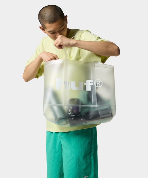 すぐ届く【HUF】eightynine クリアトートバッグ HUF eightynine CLEAR TOTE / HUF トートバッグ バッグ（トート