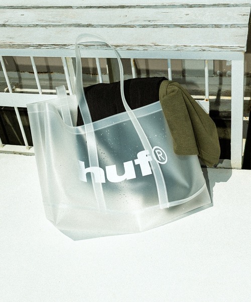 すぐ届く【HUF】eightynine クリアトートバッグ HUF eightynine CLEAR TOTE / HUF トートバッグ バッグ（トート