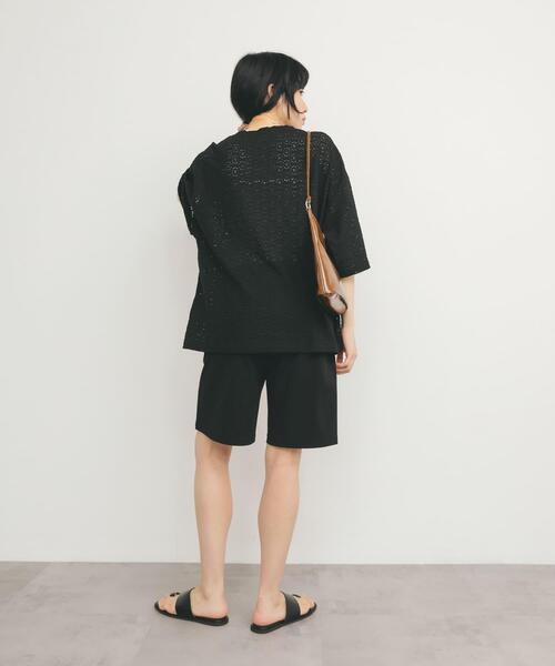 KBF（ケイビーエフ）の「ルーズレースTEE（Tシャツ/カットソー・レディース・ブラック/オフホワイト・ONE）」の18枚目の写真