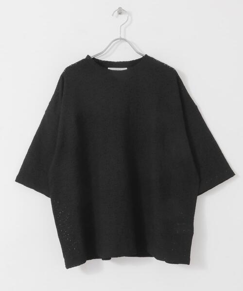 KBF（ケイビーエフ）の「ルーズレースTEE（Tシャツ/カットソー・レディース・ブラック/オフホワイト・ONE）」の19枚目の写真