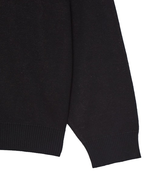 X-girl(エックスガール)の「HEART LOGO JACQUARD KNIT TOP(ニット/セーター・レディース・ブラック/ホワイト・ONE SIZE)」の10枚目の写真