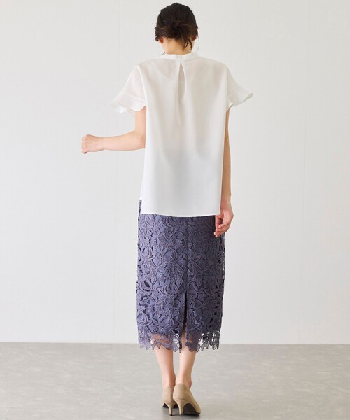 Jayro(ジャイロ)の「袖フリルブラウス(シャツ/ブラウス・レディース・サックスブルー/ベージュ/ホワイト系その他・M)」の17枚目の写真