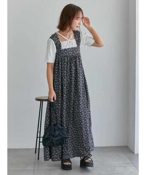 エポカEPOCA ワンピース ノースリーブ 花柄 フィオーレジャージー ノースリーブドレス(ワンピース)｜EPOCA
