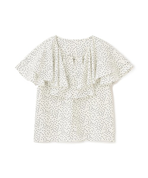 N.（N. Natural Beauty Basic）（エヌエヌナチュラルビューティーベーシック）の「ラッフルドットブラウス（シャツ/ブラウス・レディース・ブラック/オフホワイト/ブラウン・MEDIUM）」の18枚目の写真