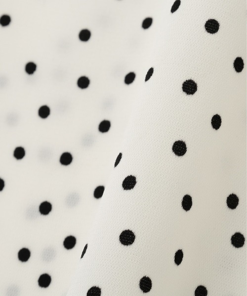 N.（N. Natural Beauty Basic）（エヌエヌナチュラルビューティーベーシック）の「ラッフルドットブラウス（シャツ/ブラウス・レディース・ブラック/オフホワイト/ブラウン・MEDIUM）」の19枚目の写真