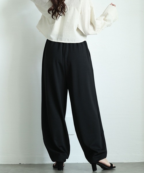 Sawa a la mode（サワアラモード）の「ポンチカーブパンツ（その他パンツ・レディース・アイボリー/ブラック/チャコールグレー・FREE）」の6枚目の写真