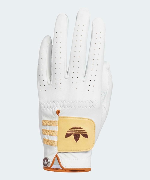 adidas（アディダス）の「オリジナルスゴルフ マーカー付き レザー グローブ 左手(右利き用)【adidas Golf/アディダスゴルフ】（手袋・メンズ・イエロー/ホワイト/スカイブルー/ライトピンク/ネイビー/ダークブラウン/グリーン/ホワイト系その他・18.0cm/19.0cm/20.0cm/22.0cm/23.0cm/24.0cm/25.0cm/26.0cm/21.0cm）」の3枚目の写真