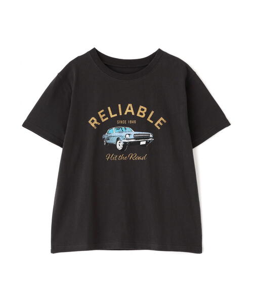 FREE'S MART(フリーズマート)の「◆クラシックカープリントTシャツ(Tシャツ/カットソー・レディース・ホワイト/ブラック・FREE)」の3枚目の写真