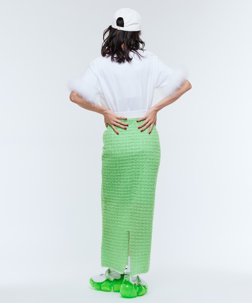 Narcissus（ナルシス）の「【MIDVEIN】ポコポコロングスカート（スカート・レディース・グリーン/ブラック・FREE）」の6枚目の写真