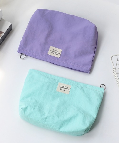 ピーチさん専用！ UNISEX スペクトラムプリント ボールポーチ マルチ
