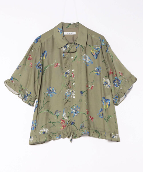 【EQUIPMENT FEMME】 フラワープリント レーヨン素材シャツ EQUIPMENT FEMME】 フラワープリント レーヨン素材シャツ トップス