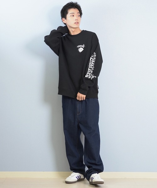 ☆☆新品未開封☆金属バット☆スウェット☆トレーナー☆パーカー☆Lサイズ☆黒☆☆ ムラサキスポーツ限定】DC/ディーシー トレーナー スウェット クルー