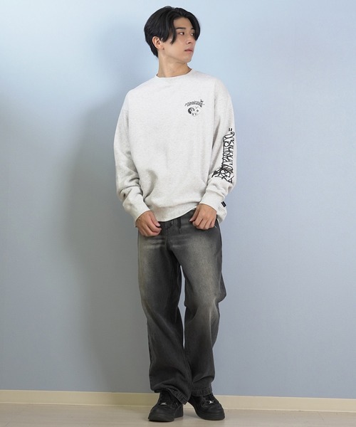 DC（ディーシー）の「【ムラサキスポーツ限定】DC/ディーシー トレーナー スウェット クルーネック バックプリント 裏起毛 25 GAME CREWNECK PULLOVER DPO254059M（スウェット・メンズ・ブラック/ヘザーグレー/スミクロ・XL/M/L）」の18枚目の写真