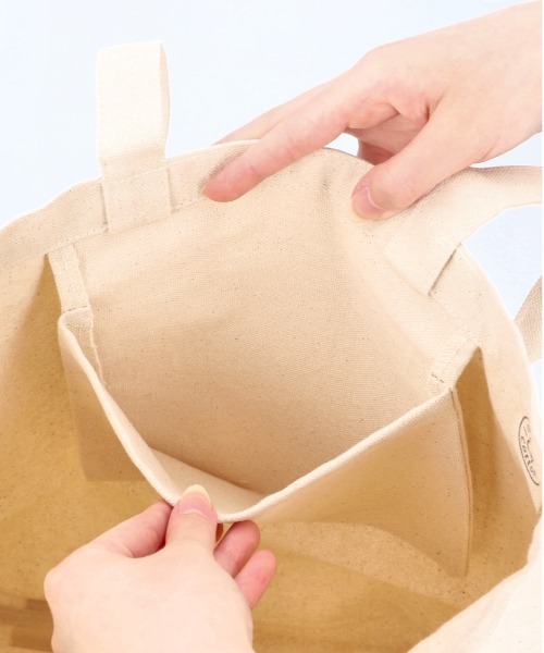 BEN DAVIS(ベンデイビス)の「BENDAVIS ベンデイビス ORGANIC COTTON TOTE(トートバッグ・メンズ・ホワイト×ネイビー/ホワイト×レッド/ホワイト×ブラック・FREE)」の9枚目の写真