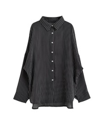 ストライプシアーシャツ