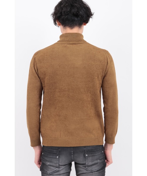 TORNADO MART（トルネードマート）の「ﾏｲｸﾛﾓｰﾙﾀｰﾄﾙﾈｯｸKN（ニット/セーター・メンズ・イエロー系その他/ブラック/パープル/グレー・M/L/LL）」の10枚目の写真