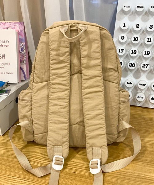 VIBGYOR（ヴィブジョー）の「Mignonjour/ナイロンリボンリュック M2609（バックパック/リュック・レディース・ブラック/アイボリー/ピンク/ベージュ/パープル・FREE）」の16枚目の写真