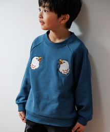 MAKE YOUR DAY | イーグル刺繍ファミリー裏毛トレーナー■80～140cm(スウェット)