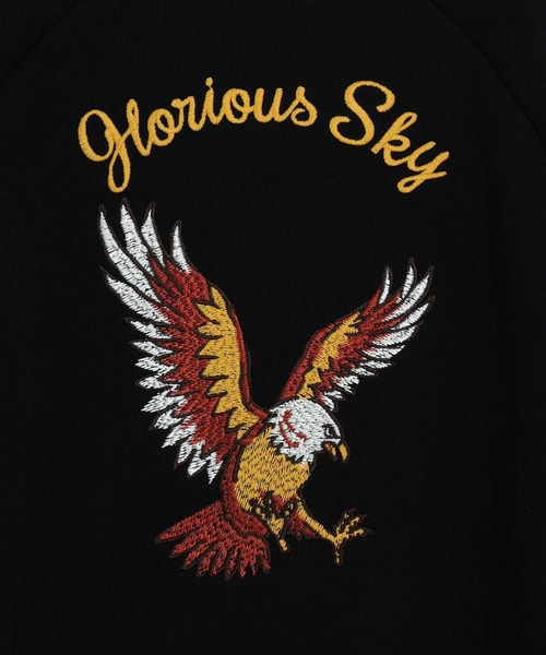 MAKE YOUR DAY（メイクユアデイ）の「イーグル刺繍ファミリー裏毛トレーナー■80～140cm（スウェット・キッズ・ブラック/ブルー・130/120/110/100/90/80/140）」の16枚目の写真