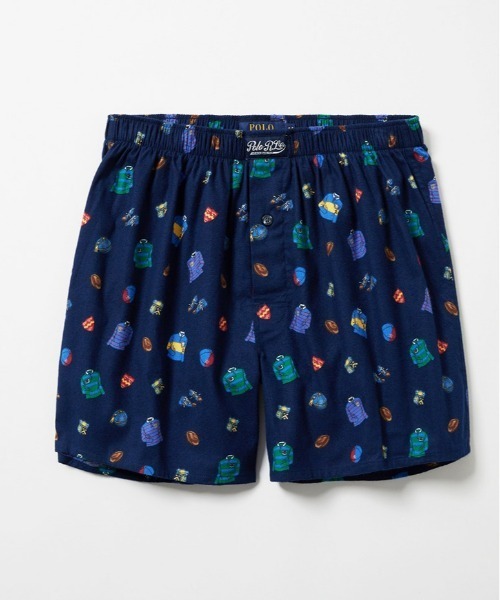 POLO RALPH LAUREN（ポロ ラルフ ローレン）の「【POLO RALPH LAUREN】ラグビーコンボプリント 綿 トランクス（トランクス・メンズ・ネイビー・LARGE/MEDIUM）」の5枚目の写真