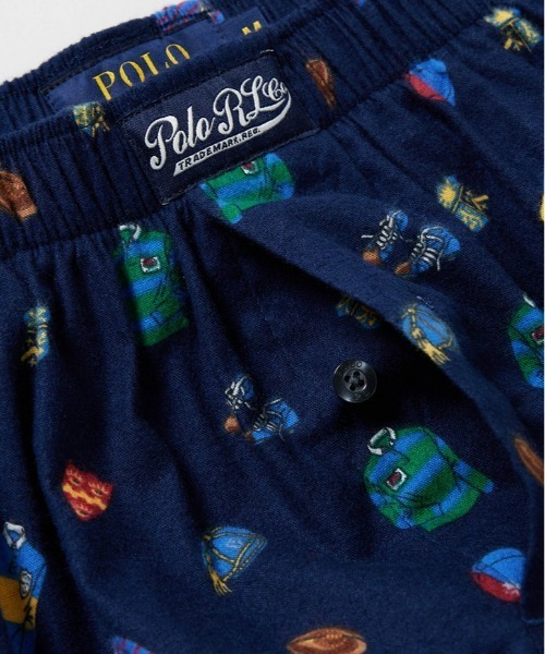 POLO RALPH LAUREN（ポロ ラルフ ローレン）の「【POLO RALPH LAUREN】ラグビーコンボプリント 綿 トランクス（トランクス・メンズ・ネイビー・LARGE/MEDIUM）」の6枚目の写真