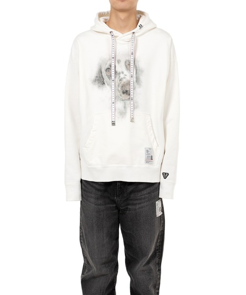 Maison MIHARA YASUHIRO（メゾンミハラヤスヒロ）の「Dog Printed Hoodie（スウェット・メンズ・グレー/ブラック/ホワイト・44/46/48）」の5枚目の写真