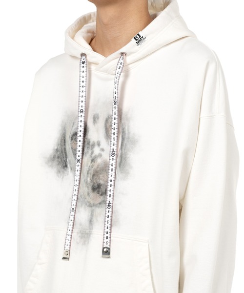 Maison MIHARA YASUHIRO（メゾンミハラヤスヒロ）の「Dog Printed Hoodie（スウェット・メンズ・グレー/ブラック/ホワイト・44/46/48）」の9枚目の写真