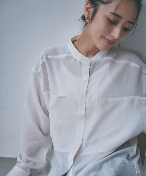 【タグ付新品】今期新作プロポーション　シアーシャツ　完売ホワイト PROPORTION BODY DRESSING｜シアーシャツ | Rakuten Fashion