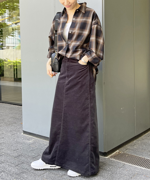 追加》メタルボタンTRチェックルーズシャツ（シャツ/ブラウス）｜Spick