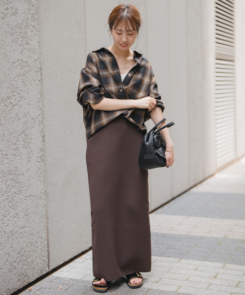 追加》メタルボタンTRチェックルーズシャツ（シャツ/ブラウス）｜Spick