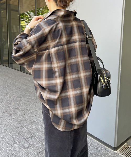 Spick & Span（スピックアンドスパン） メタルボタンTRチェックシャツ Spick＆Span（スピック アンド スパン） ブラウス シャツ 「追加