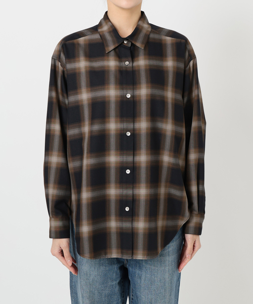 追加》メタルボタンTRチェックルーズシャツ（シャツ/ブラウス）｜Spick