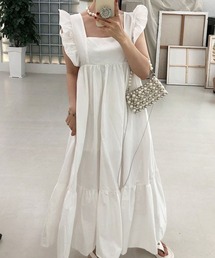 フリルスリーブワンピース
