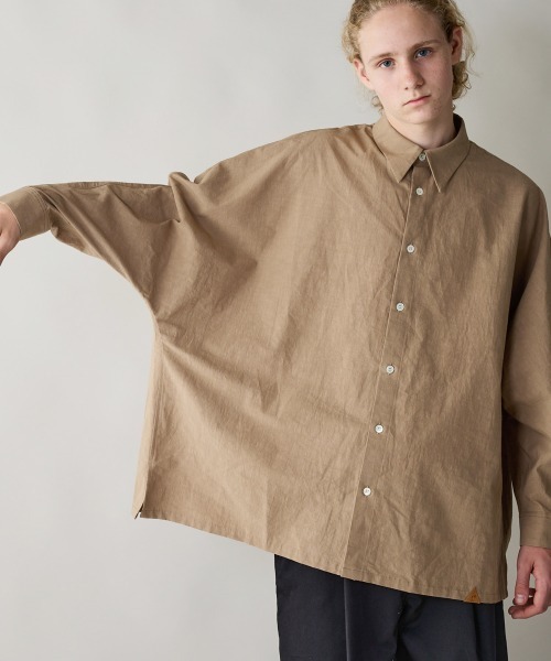 rehacer（レアセル）の「rehacer : Super Wide Dolman Sleeve Shirt / スーパーワイド ドルマンスリーブ シャツ（シャツ/ブラウス・メンズ・ベージュ/ホワイト/オリーブ・MEDIUM/LARGE/X-LARGE）」の21枚目の写真