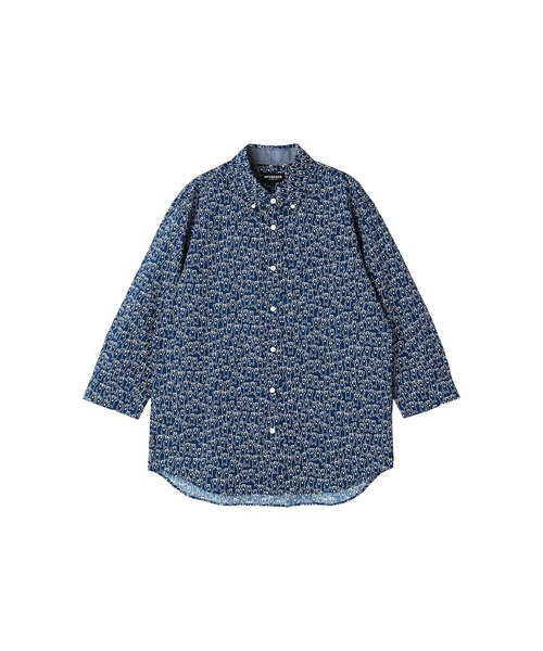 McGREGOR（マックレガー）の「ベア柄リップルシャツ（七分袖）（シャツ/ブラウス・メンズ・ネイビー/アイボリー・L/XL/M）」の15枚目の写真