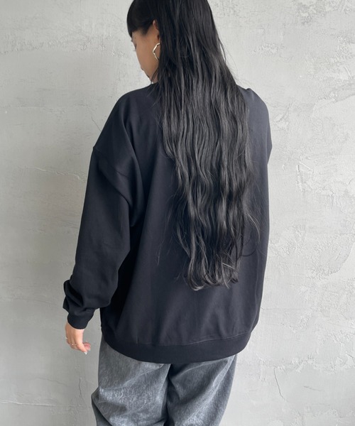 DANTON/ダントン] ワンポイントロゴ スウェットライクロンT（Tシャツ