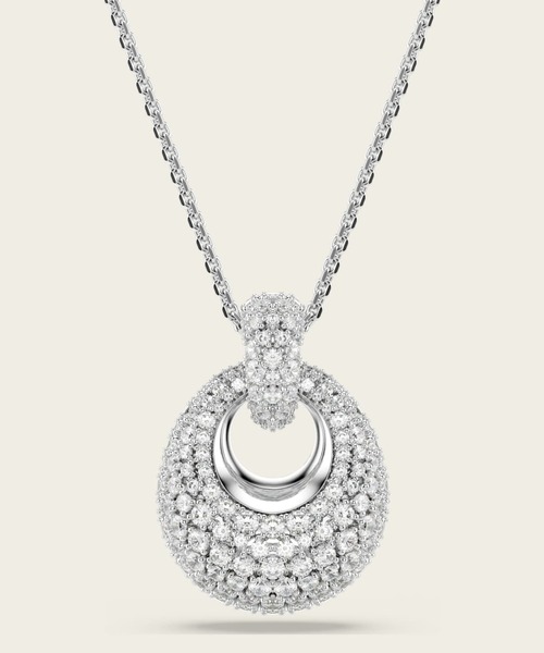 SWAROVSKI(スワロフスキー)の「【公式】【スワロフスキー】Sublima ペンダント, ホワイト, ロジウム・プレーティング(ネックレス・レディース・ホワイト・ONESIZE)」の1枚目の写真