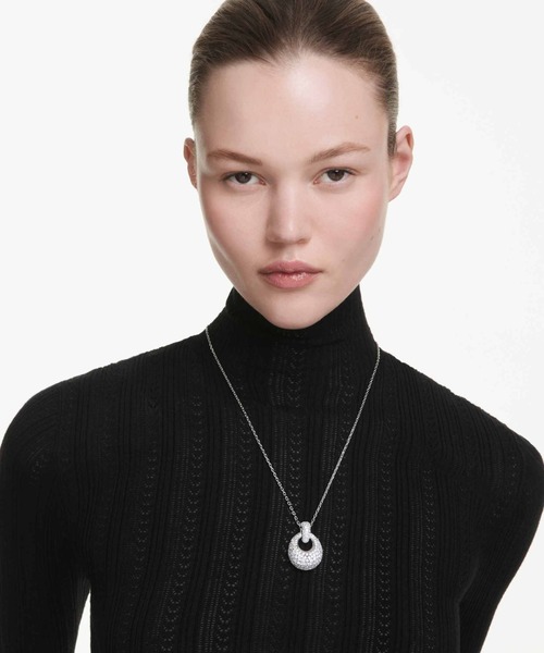 SWAROVSKI(スワロフスキー)の「【公式】【スワロフスキー】Sublima ペンダント, ホワイト, ロジウム・プレーティング(ネックレス・レディース・ホワイト・ONESIZE)」の2枚目の写真