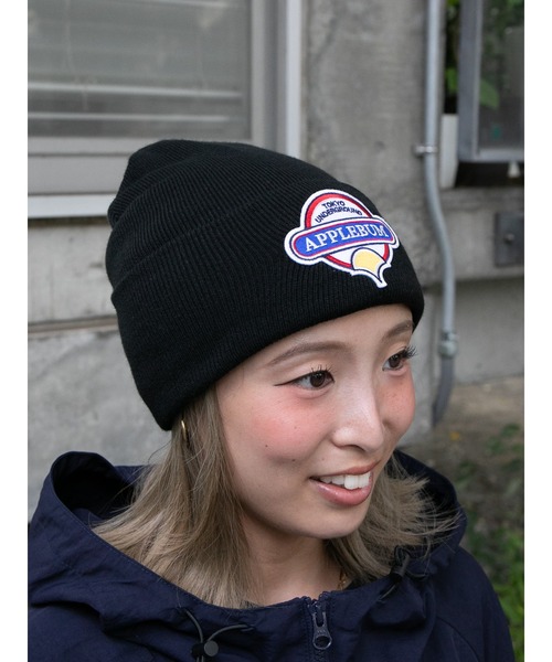 APPLEBUM(アップルバム)の「Wappen Knit Cap(ニットキャップ/ビーニー・メンズ・ブラック/ブルー/レッド/ホワイト・FREE)」の2枚目の写真