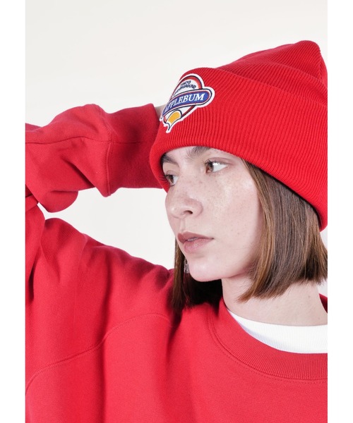 APPLEBUM(アップルバム)の「Wappen Knit Cap(ニットキャップ/ビーニー・メンズ・ブラック/ブルー/レッド/ホワイト・FREE)」の8枚目の写真