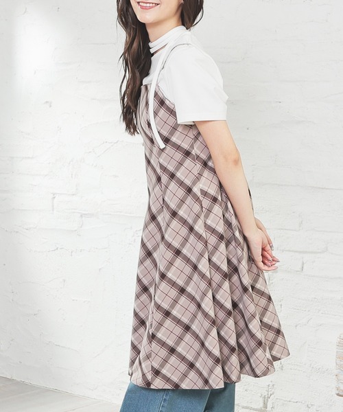 Honeys（ハニーズ）の「ミニキャミワンピース（ワンピース・レディース・ベージュ系その他/ブラウン系その他/ブラック系その他・SS/S/LL/L/3L/M）」の7枚目の写真