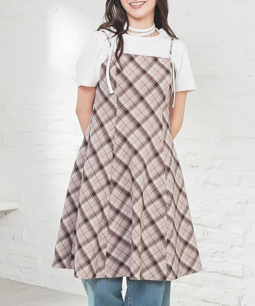 Honeys（ハニーズ）の「ミニキャミワンピース（ワンピース・レディース・ベージュ系その他/ブラウン系その他/ブラック系その他・SS/S/LL/L/3L/M）」の20枚目の写真