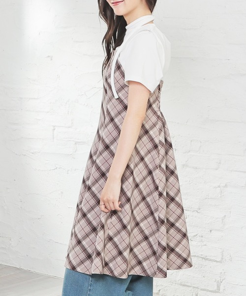 Honeys（ハニーズ）の「ミニキャミワンピース（ワンピース・レディース・ベージュ系その他/ブラウン系その他/ブラック系その他・SS/S/LL/L/3L/M）」の21枚目の写真