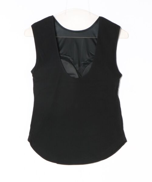 ダブルクロス2wayスリーブレスプルオーバー　ETRE TOKYO ダブルクロススリーブレスカップインプルオーバー(F IVORY): トップス