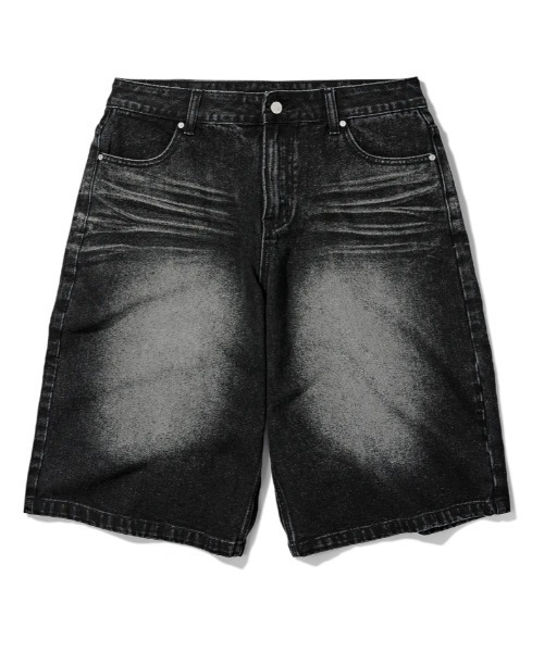 Vini（ヴィニ）の「スプレードミンゴウォッシュデニムショートパンツ（デニムパンツ・レディース・ブラック/グレー・X-LARGE/LARGE/MEDIUM）」の14枚目の写真